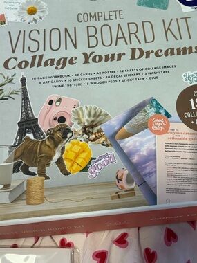 Indigo Vision Board Kit - Blue, Pink, Brown, Yellow